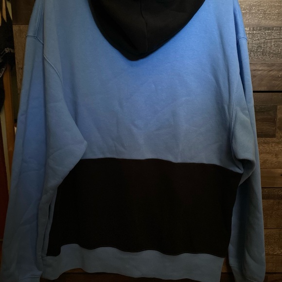 Large Baby Blue and Black Jordan Hoodie - Picture 3 of 3